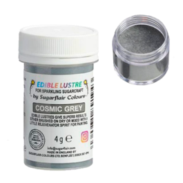 GLITTER COMESTÍVEL SUGARFLAIR - COSMIC GREY / GRIS COSMICO (4 G)