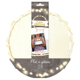 TABULEIRO PARA BOLOS REDONDO COM LED - SCRAPCOOKING