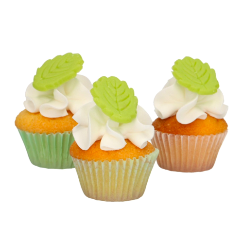 DECORAES EM MAAPO FUNCAKES - FOLHAS VERDES