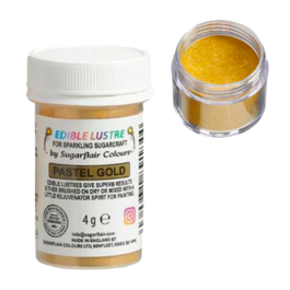 GLITTER COMESTÍVEL SUGARFLAIR - PASTEL GOLD / OURO CLARO (4 G)