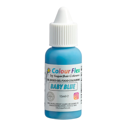 CORANTE LIPOSSOLVEL "COLOURFLEX" SUGARFLAIR - AZUL BEB / AZUL BEBE (15 ML)