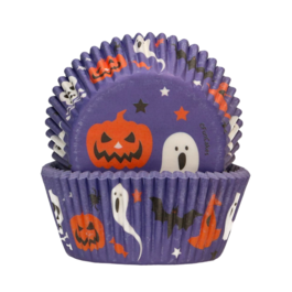 CPSULAS DE CUPCAKES FUNCAKES - HALLOWEEN (PURPURAS)