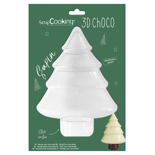 MOLDE DE CHOCOLATE (3D) SCRAPCOOKING - RVORE DE NATAL