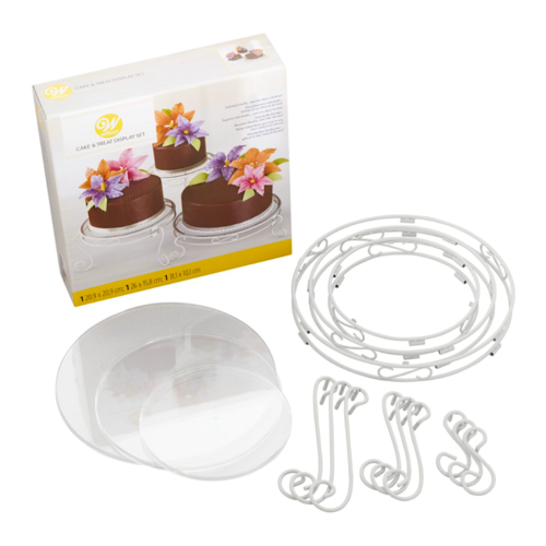 CONJUNTO SUPORTES PARA BOLOS E DOCES WILTON (3 U)