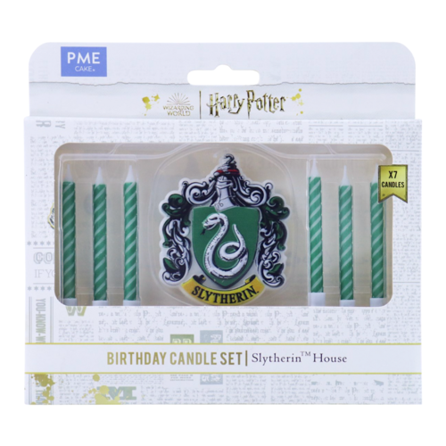 CONJUNTO DE VELAS DE ANIVERSÁRIO "HARRY POTTER" PME - SLYTHERIN