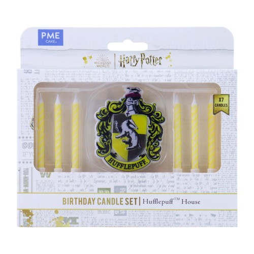 CONJUNTO DE VELAS DE ANIVERSÁRIO "HARRY POTTER" PME - HUFFLEPUFF