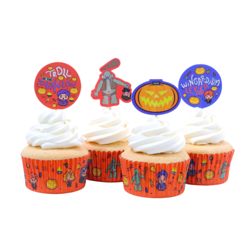 CONJUNTO CÁPSULAS PARA CUPCAKES + TOPPERS PME - TROLL "HARRY POTTER