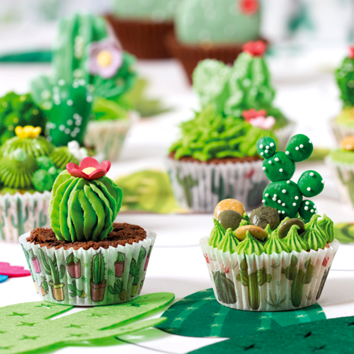 CPSULAS CUPCAKES DECORA - CACTUS