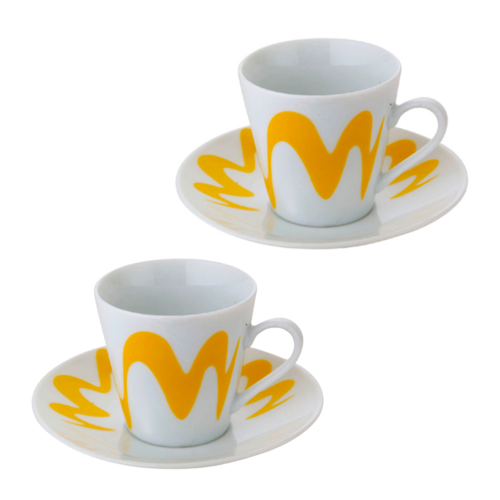 SET CAFETEIRA "PAPALINA" TOP MOKA - AMARELO