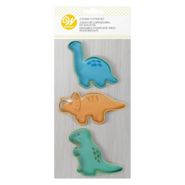 CONJUNTO DE CORTADORES DE BISCOITOS WILTON - DINOSSAUROS