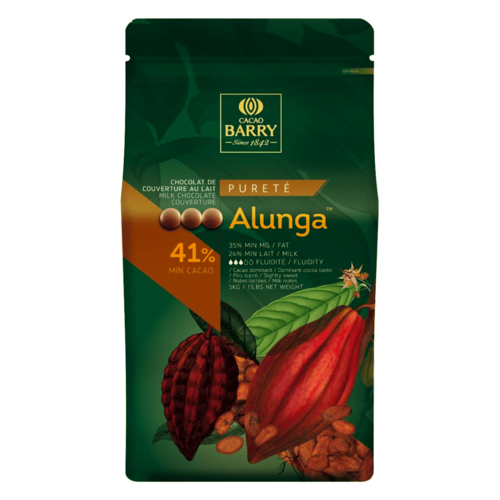 CALLETS DE CHOCOLATE DE LEIT "ALUNGA" CACAO BARRY - 1 KG