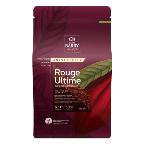 CACAU EM P (100 %) CACAO BARRY - "ROUGE ULTIME" 1 KG