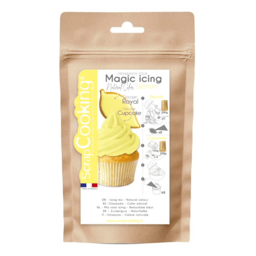 MISTURA PARA GLAC SCRAPCOOKING - AMARELO LIMO (200 G)