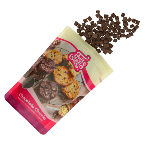 [P. CADUC.] CHIPS DE CHOCOLATE PRETO FUNCAKES - CHUNKS 350 G