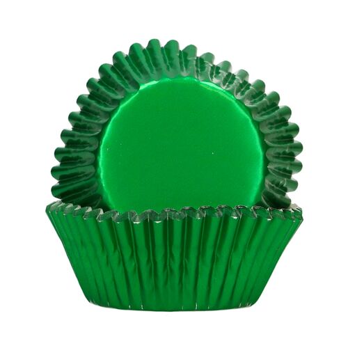 CÁPSULAS CUPCAKES FOLHA DE ALUMÍNIO "FOIL" FUNCAKES - VERDE METALIZADO