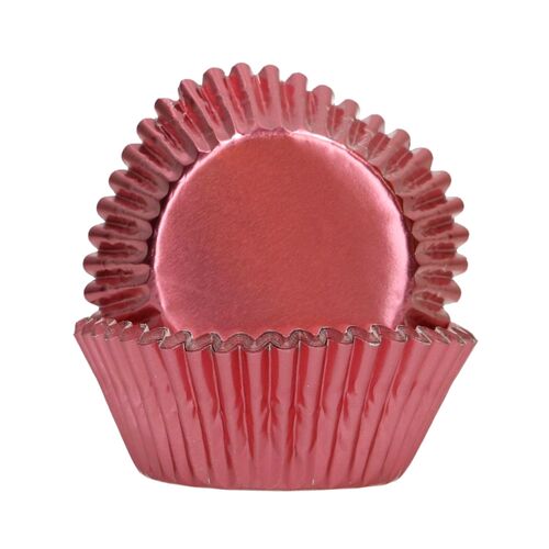 CÁPSULAS CUPCAKES FOLHA DE ALUMÍNIO "FOIL" FUNCAKES - OURO ROSA METALIZADO