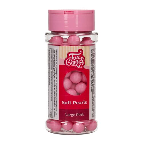 PÉROLAS DE AÇÚCAR MOLES FUNCAKES - COR-DE-ROSA (Ø 10 MM) 70 G