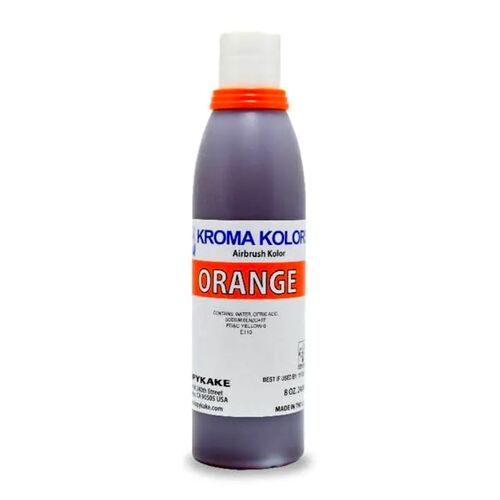 CORANTE PARA AERÓGRAFO “KROMA KOLOR” KOPYKAKE - LARANJA (118 ML)