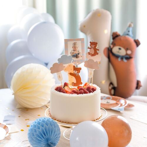 CAKE TOPPER PARA BOLO - URSINHO "TEDDY"