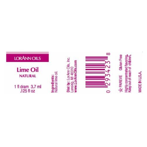 ÓLEO DE AROMA DE LORANN - LIMÃO VERDE / LIME (3,7 ML)