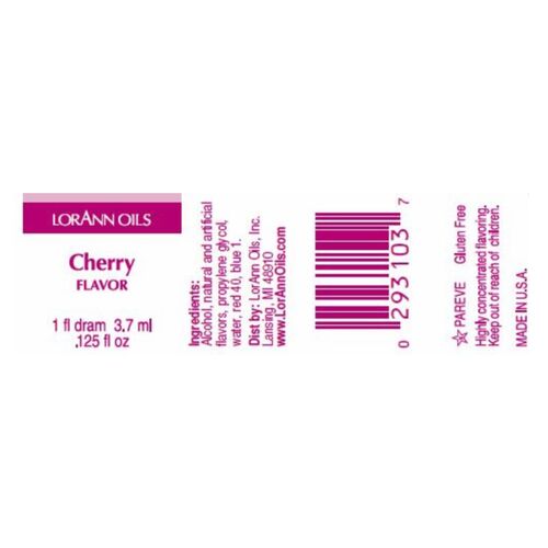 AROMA CONCENTRADO LORANN - CEREJA / CHERRY (3,7 ML)