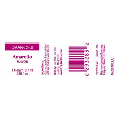 AROMA CONCENTRADO LORANN - AMARETTO (3,7 ML)