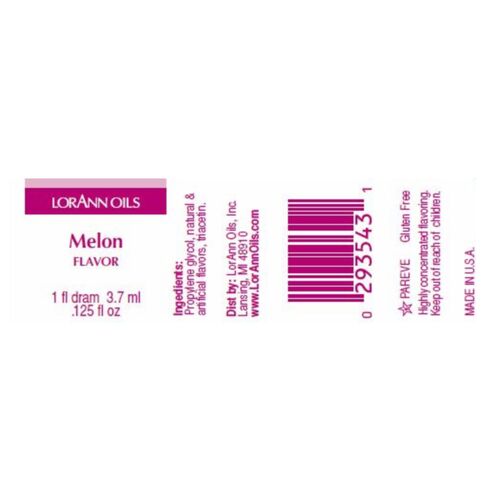 [P. CADUC.] AROMA CONCENTRADO LORANN - MELÃO (3,7 ML)