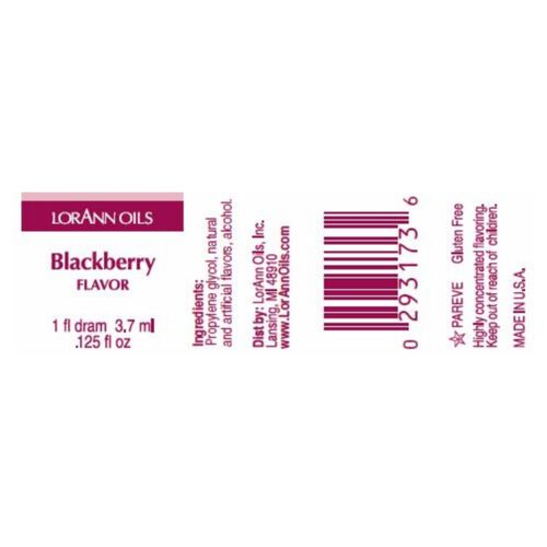 AROMA CONCENTRADO LORANN - AMORA / BLACKBERRY (3,7 ML)