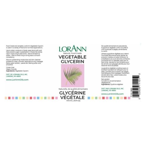 GLICERINA VEGETAL LORANN - 473 ML