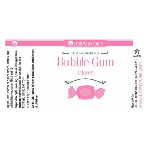 AROMA "SUPER-STRENGTH" LORANN - CHICLETTE / BUBBLE GUM (29,5 ML)