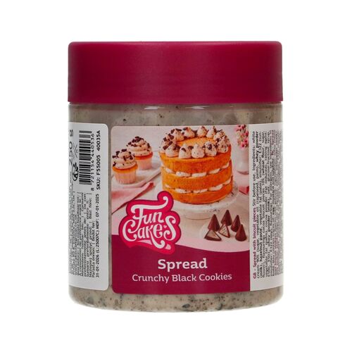 CREME PARA PASSAR FUNCAKES - CROCANTE DE BOLACHA PRETA (250 G)