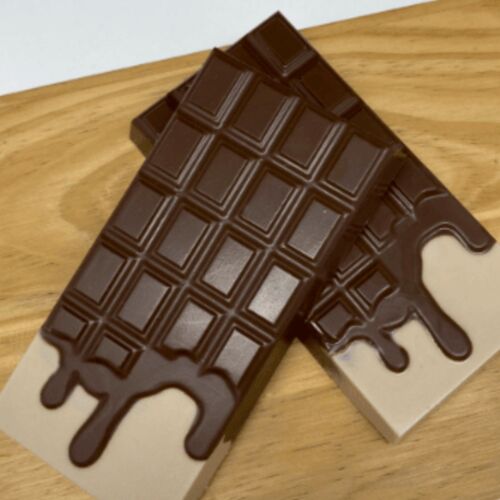 MOLDE PARA CHOCOLATE BWB - TABLETAS DE CHOCOLATE DERRETIDAS (2 CAVIDADES)