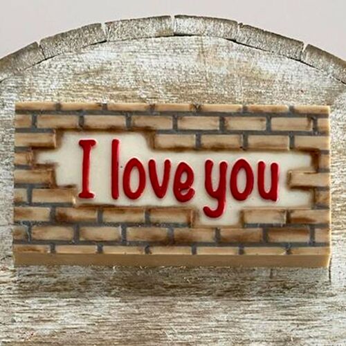 MOLDE PARA CHOCOLATE BWB - TABLETAS DE CHOCOLATE "I LOVE YOU" (2 CAVIDADES)