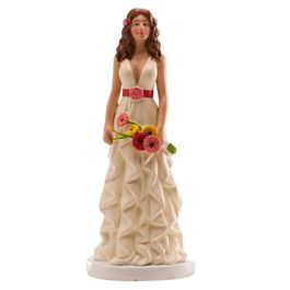 FIGURA PARA BOLO MULHER COM FLORES